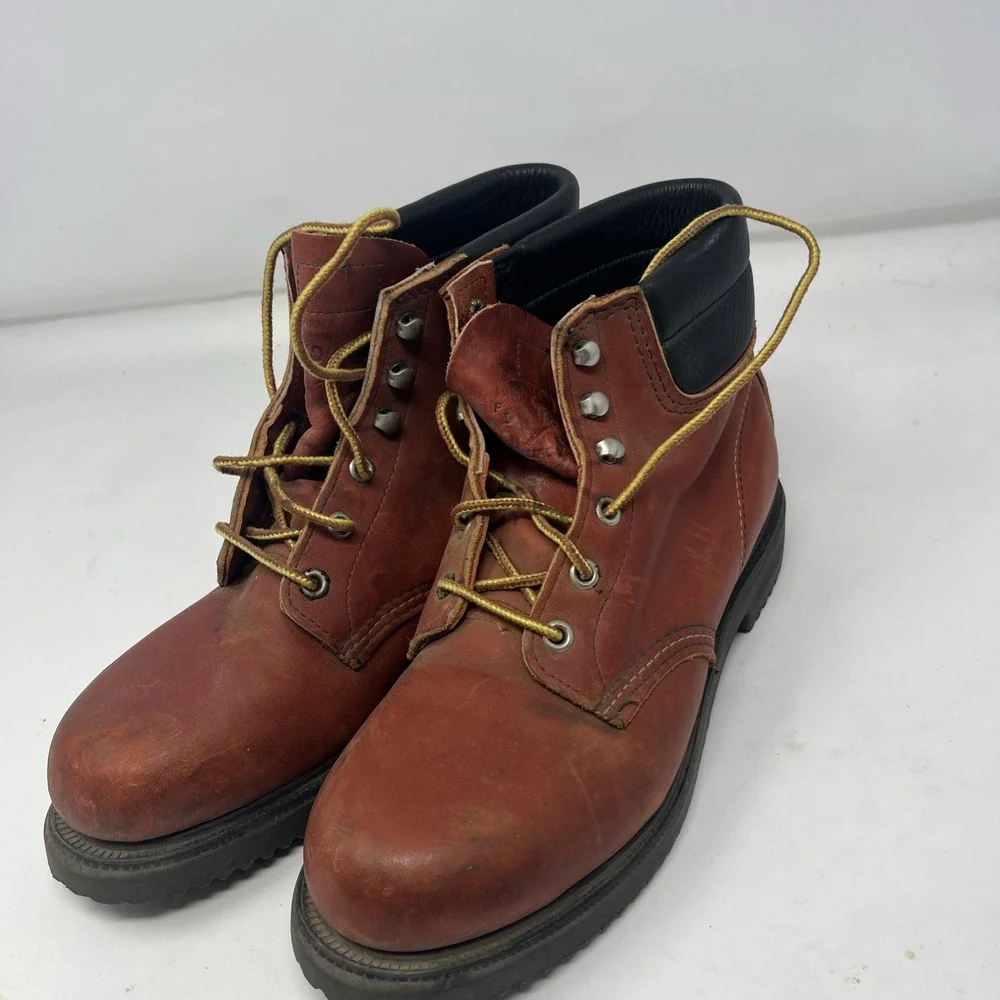 Vintage Red Wing Steel Toe Work Boots 29064 Supersole ANSI Z41 PT83 Mens 7.5 D